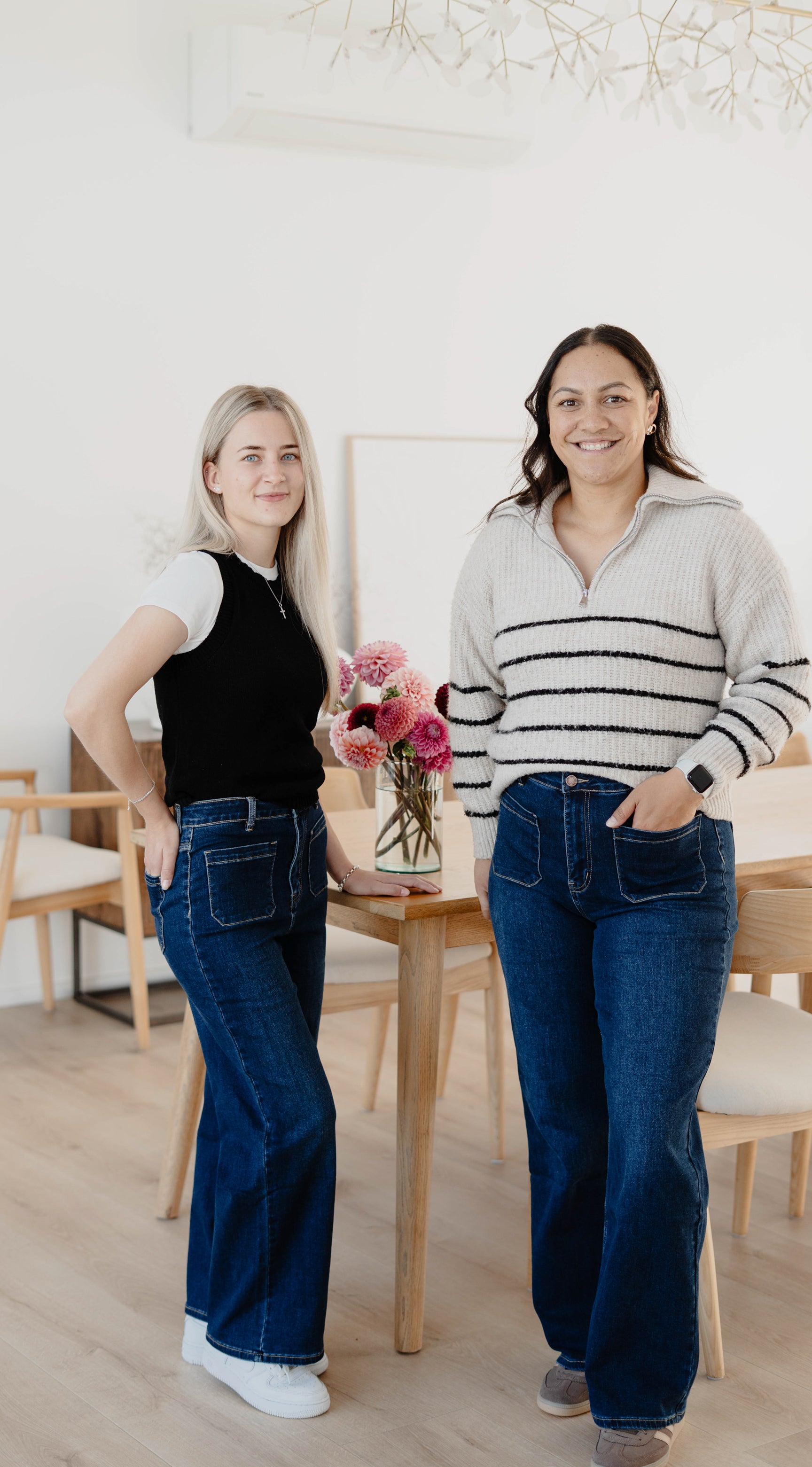 LIBBY | Short Stuff Wide Leg Jean Dark Blue – junkfoodjeans