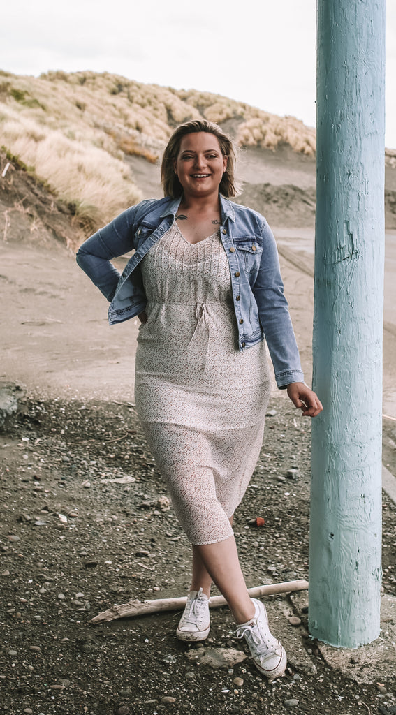 stretch denim light blue jacket